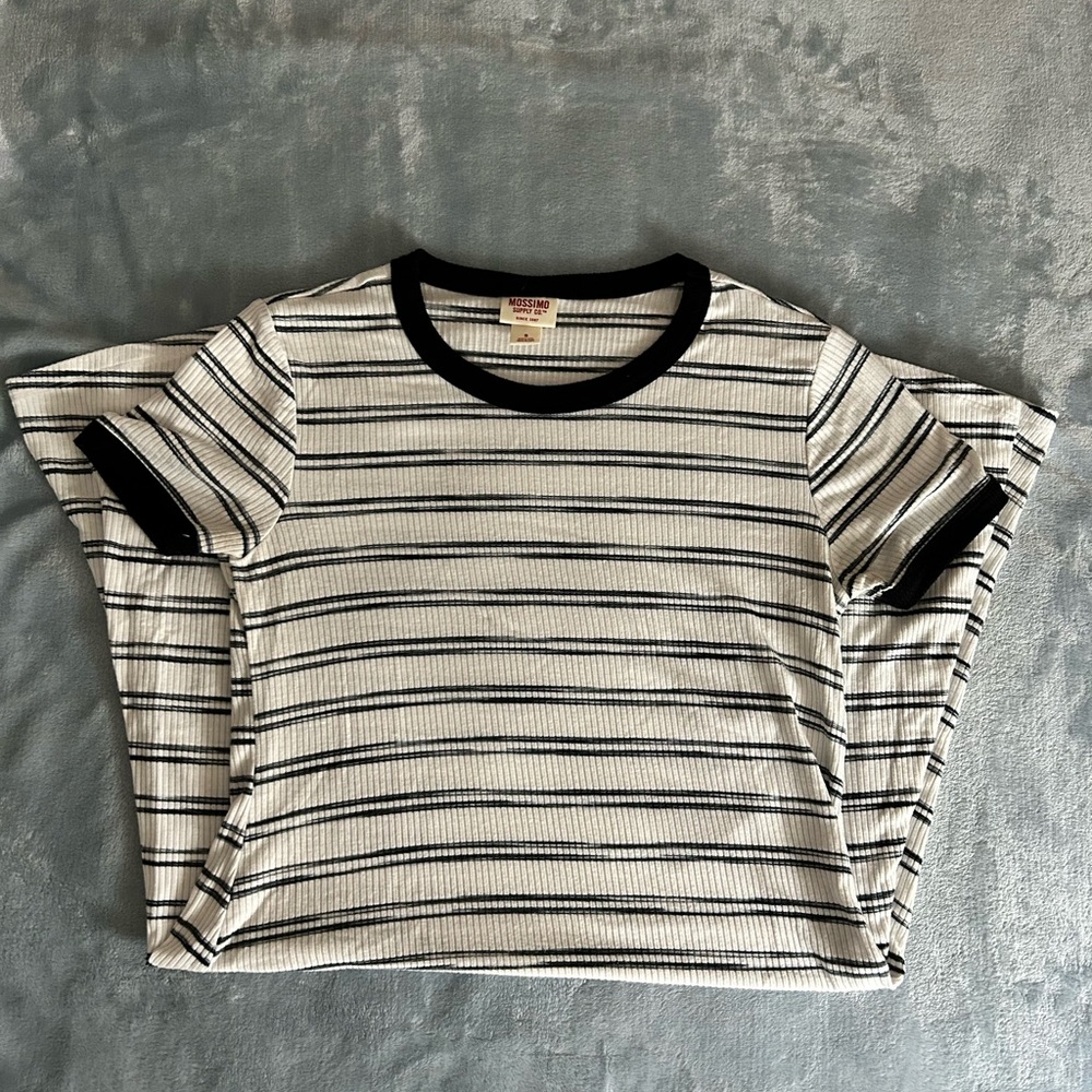 B&W Striped Mossimo Skater Dress